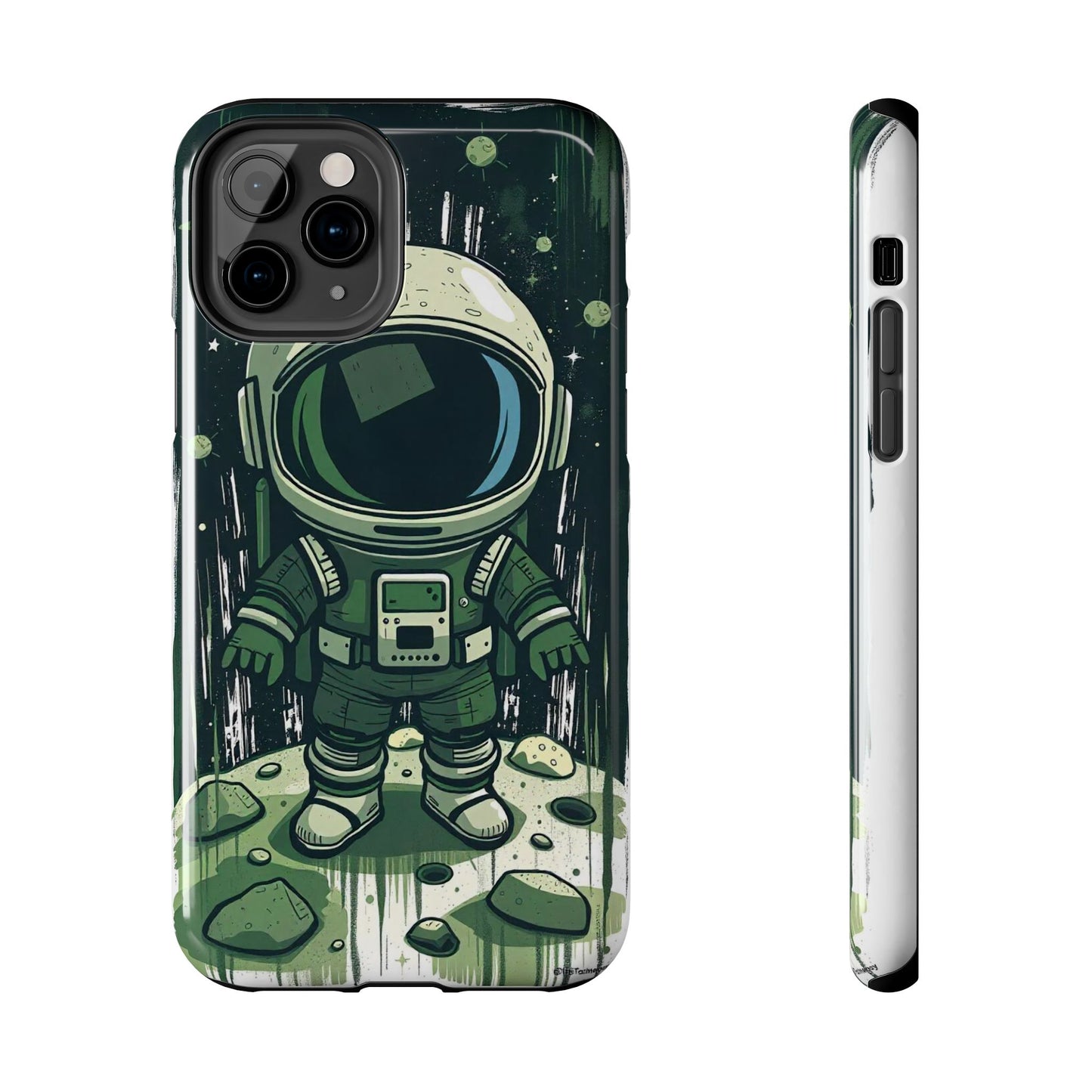 "Cosmic Explorer - Cartoon Astronaut Tough Phone Case"