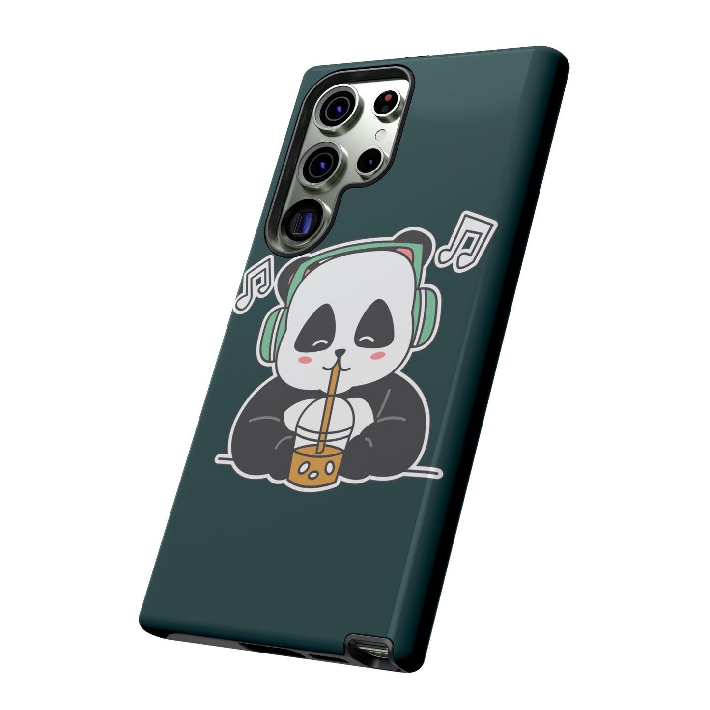 Chill Panda with Bubble Tea Tough Phone Case