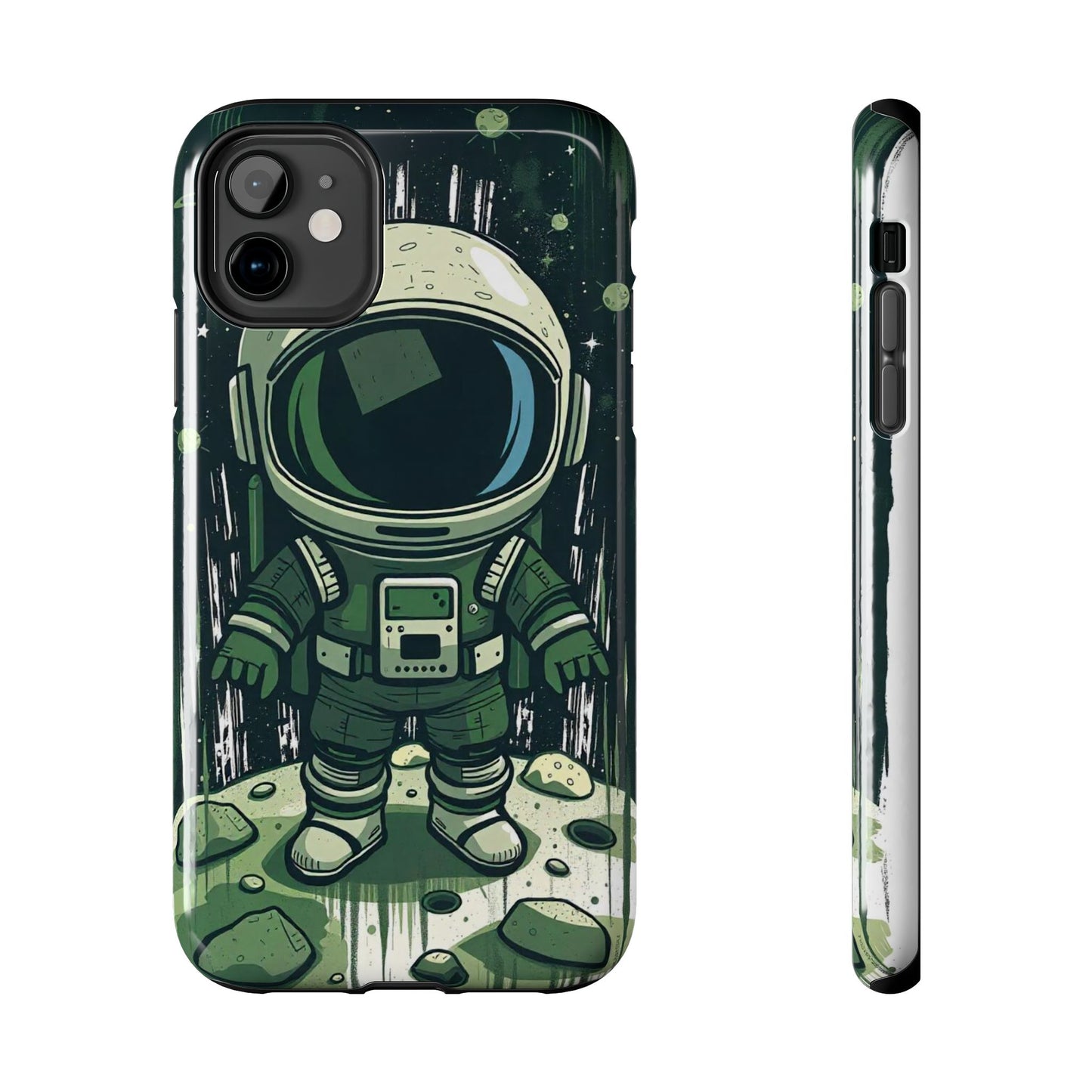 "Cosmic Explorer - Cartoon Astronaut Tough Phone Case"