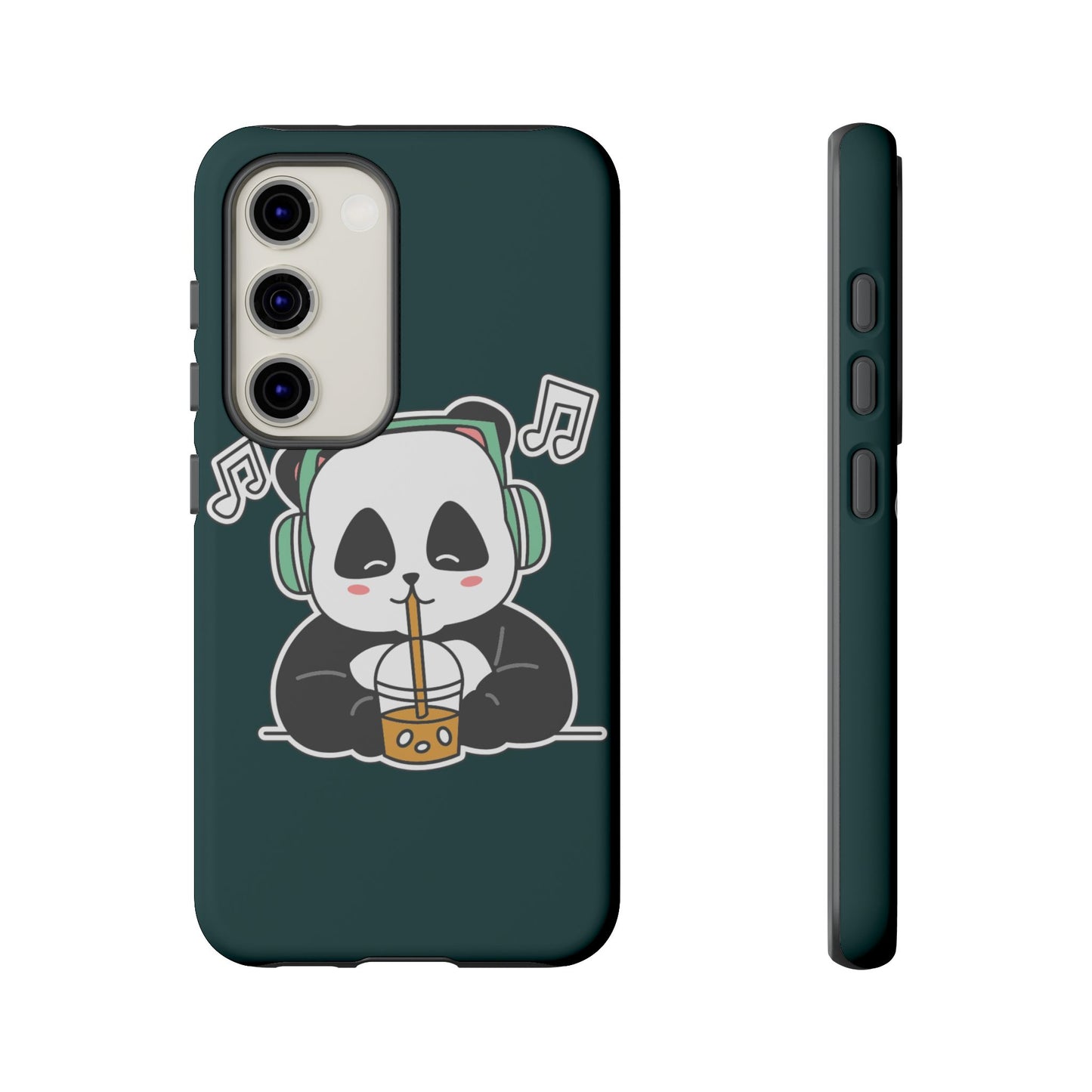 Chill Panda with Bubble Tea Tough Phone Case