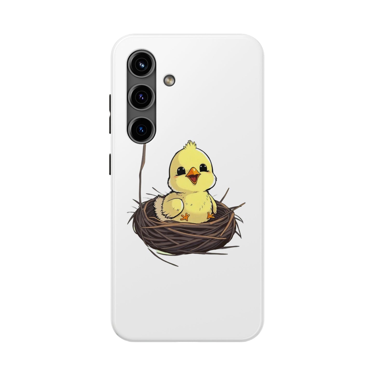 Adorable Chick in Nest Phone Case Design