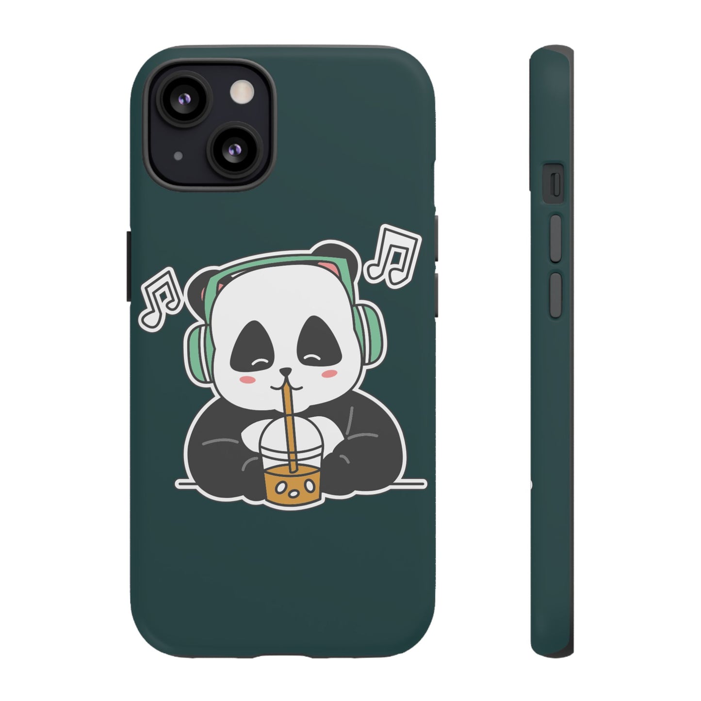 Chill Panda with Bubble Tea Tough Phone Case