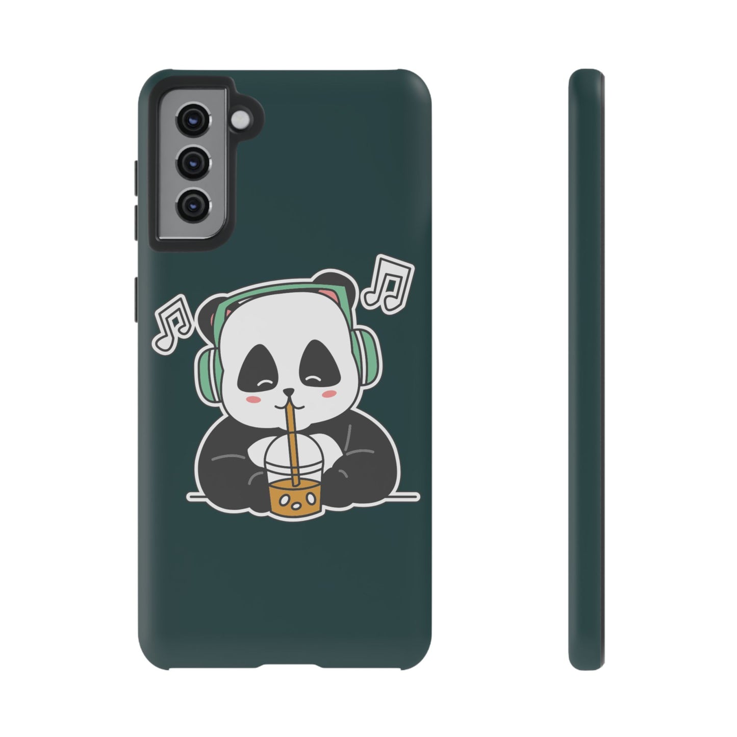 Chill Panda with Bubble Tea Tough Phone Case