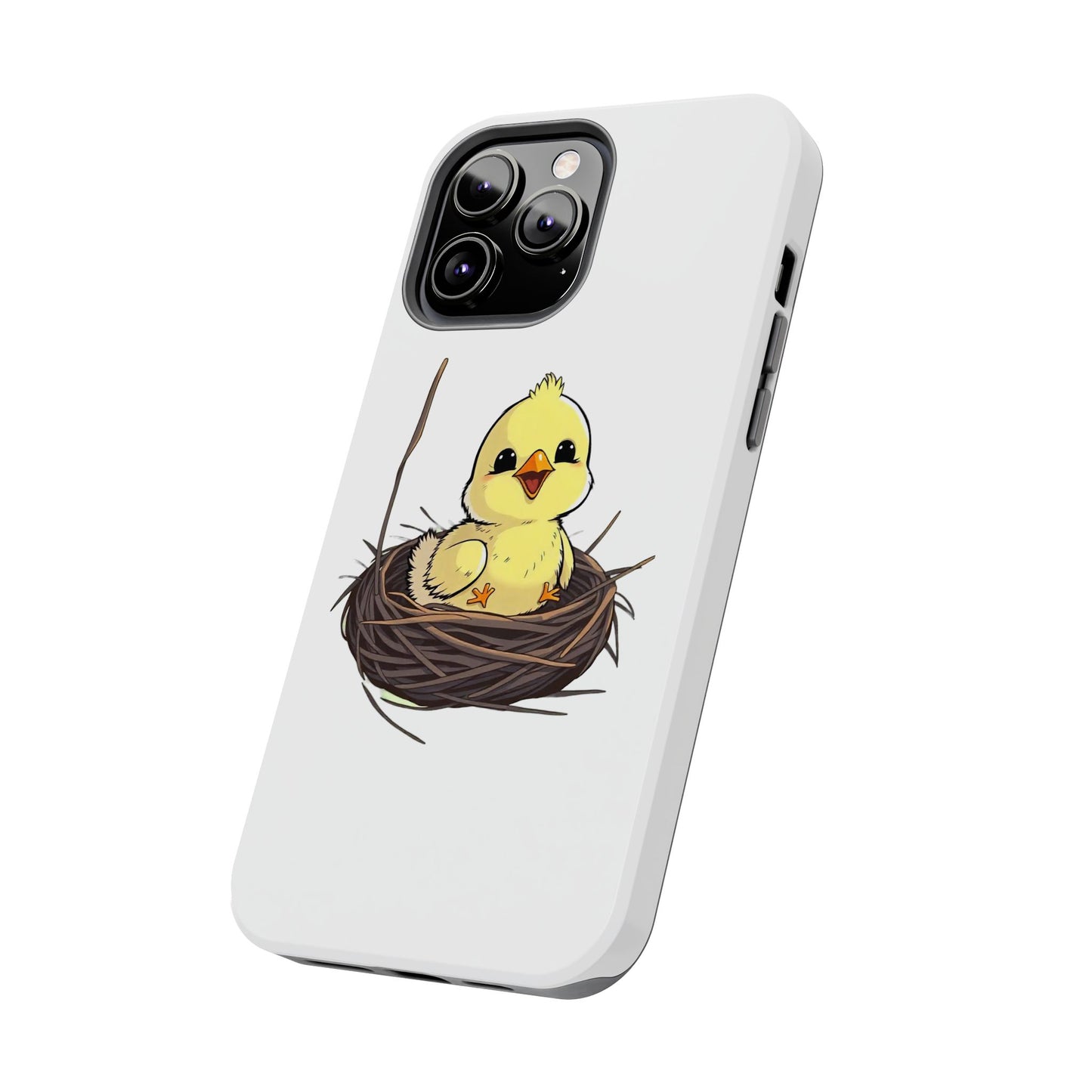 Adorable Chick in Nest Phone Case Design