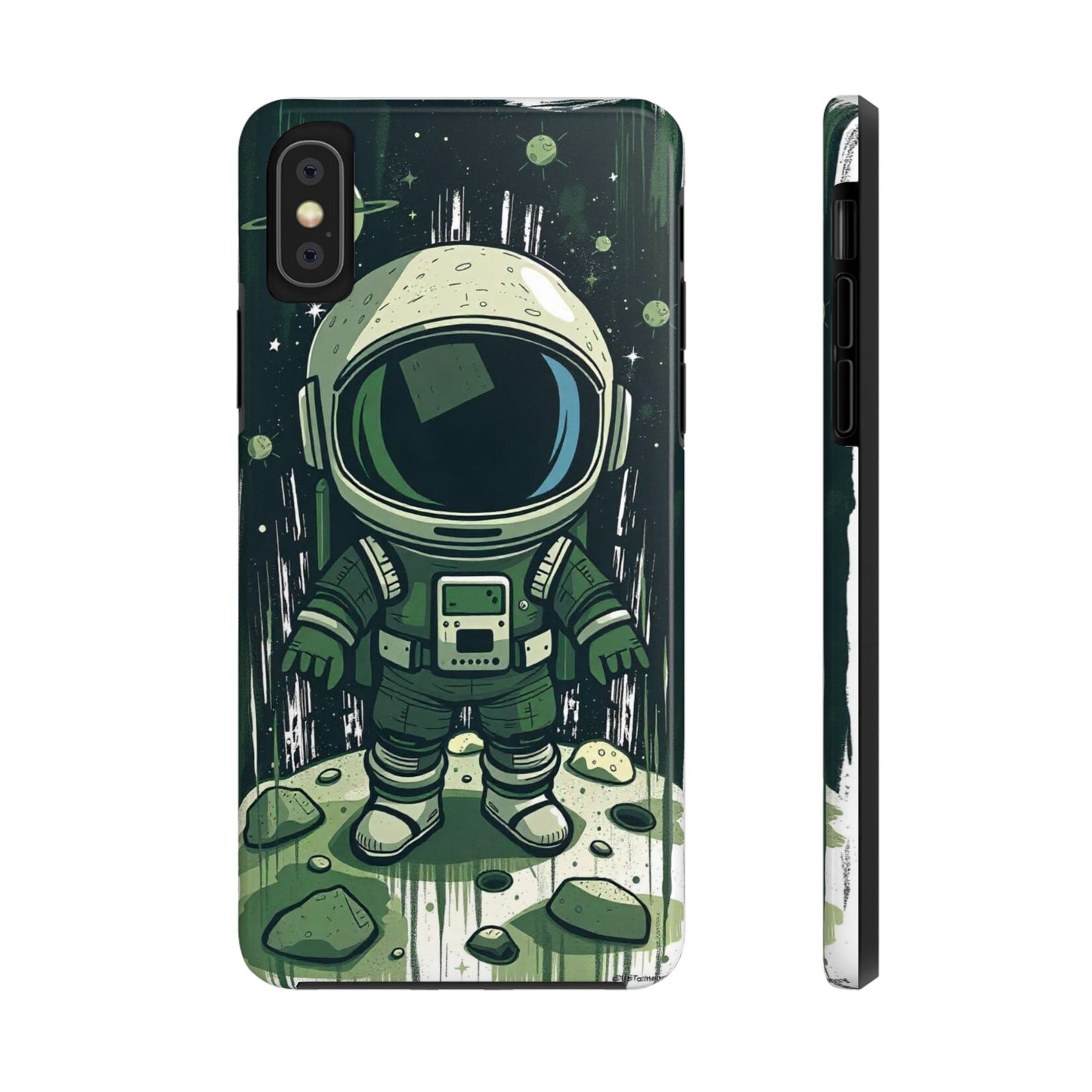 "Cosmic Explorer - Cartoon Astronaut Tough Phone Case"