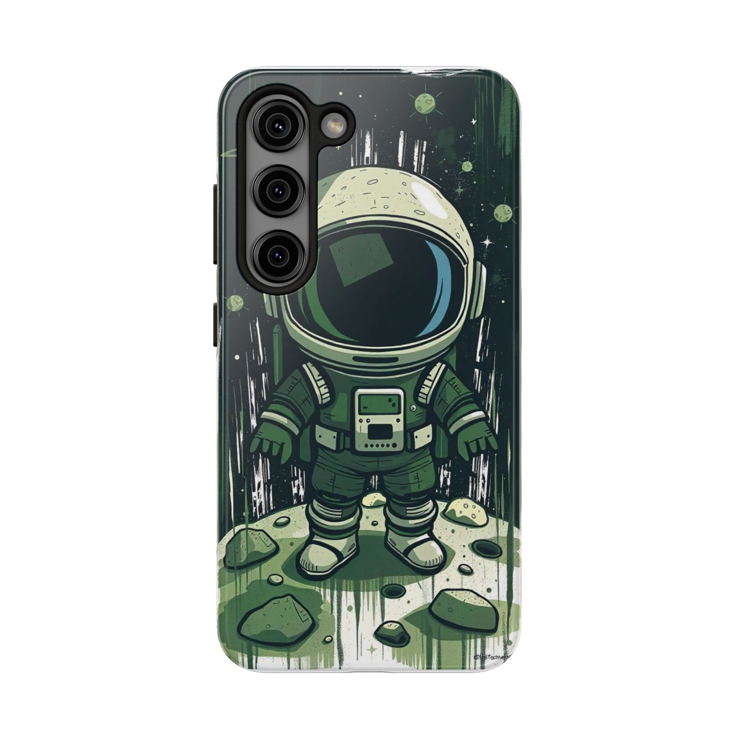 "Cosmic Explorer - Cartoon Astronaut Tough Phone Case"